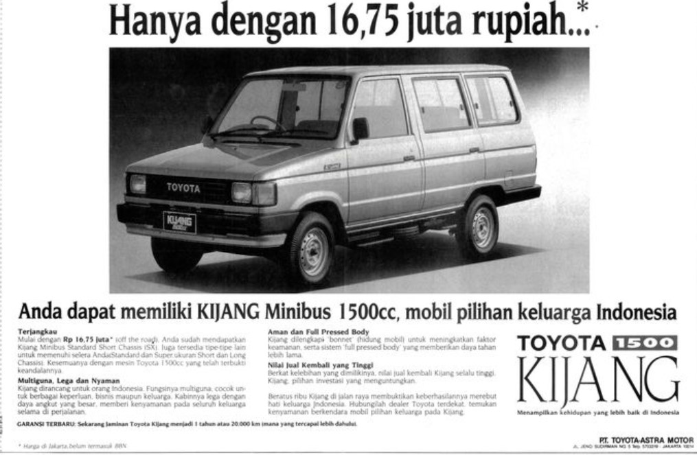 Mesin Toyota Kijang Super
