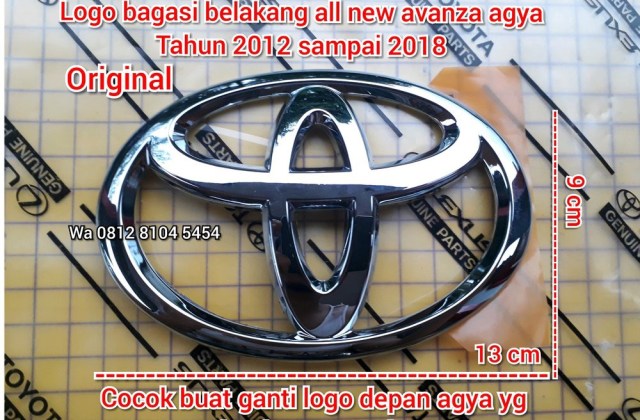 Ukuran Emblem Toyota Avanza
