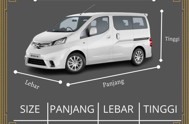 Ukuran Mobil Nissan Evalia
