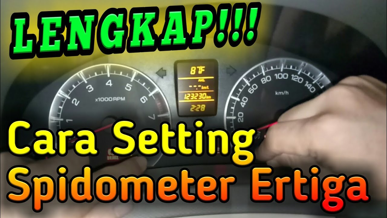 Cara Setting Jam Ertiga
