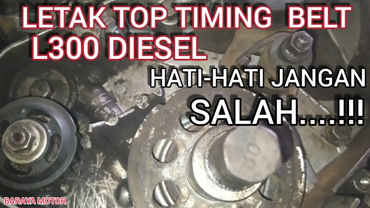 Cara Pasang Timing Belt Mitsubishi Kuda Diesel
