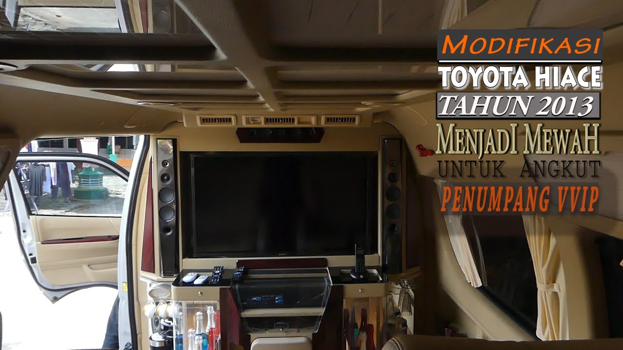 Toyota Hiace Interior Mewah
