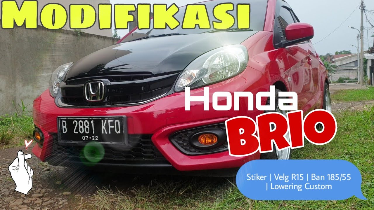 Honda Brio Satya Merah Modif 