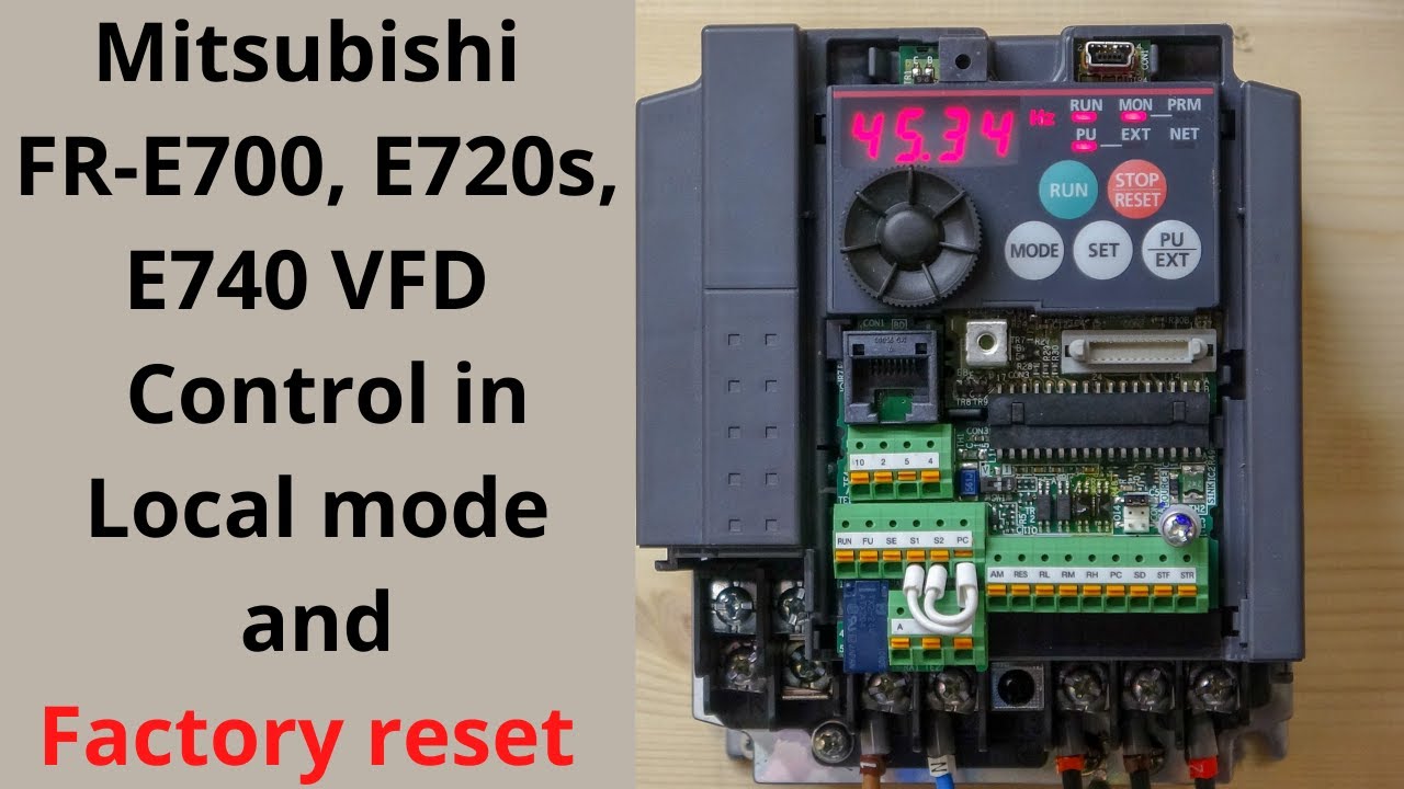 Cara Setting Inverter Mitsubishi E700
