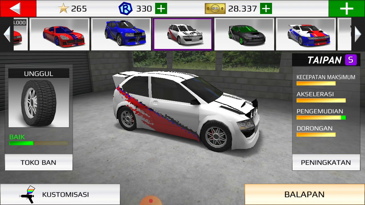 Modifikasi Mobil Di Game Rally Fury
