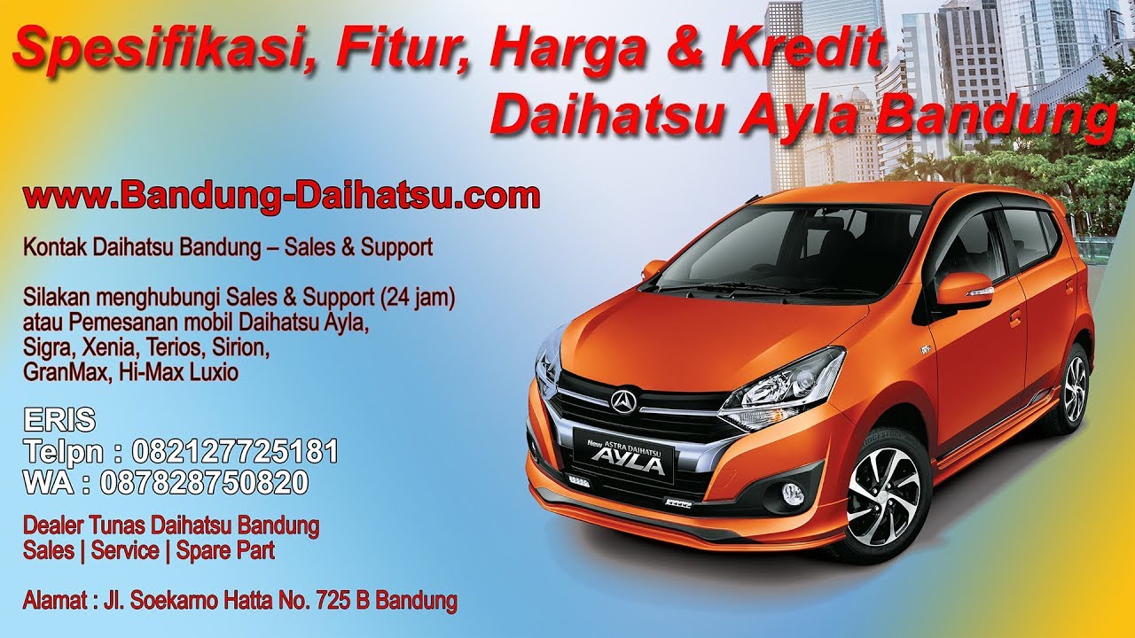 Spesifikasi Mobil Daihatsu Ayla Terbaru 