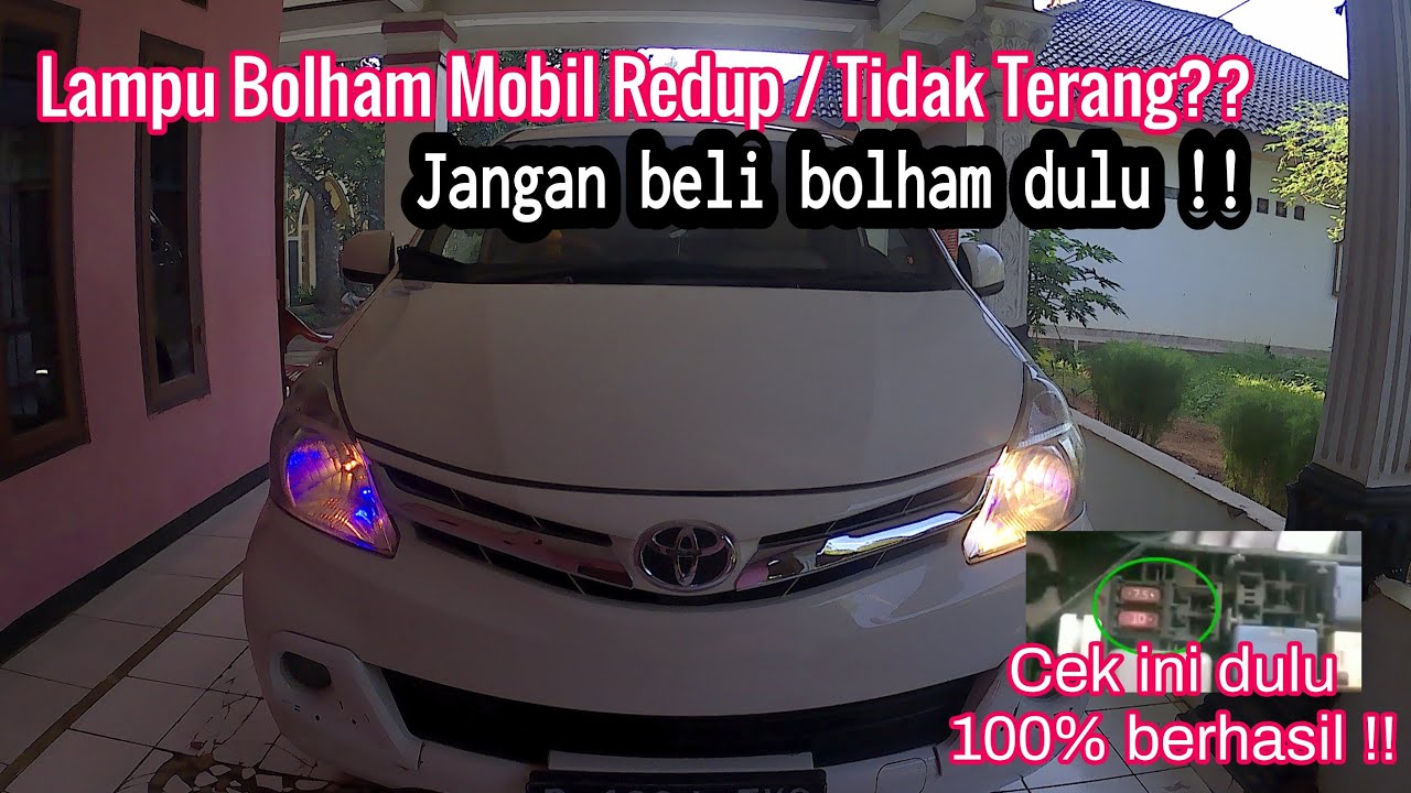 Solusi Lampu Mobil Redup
