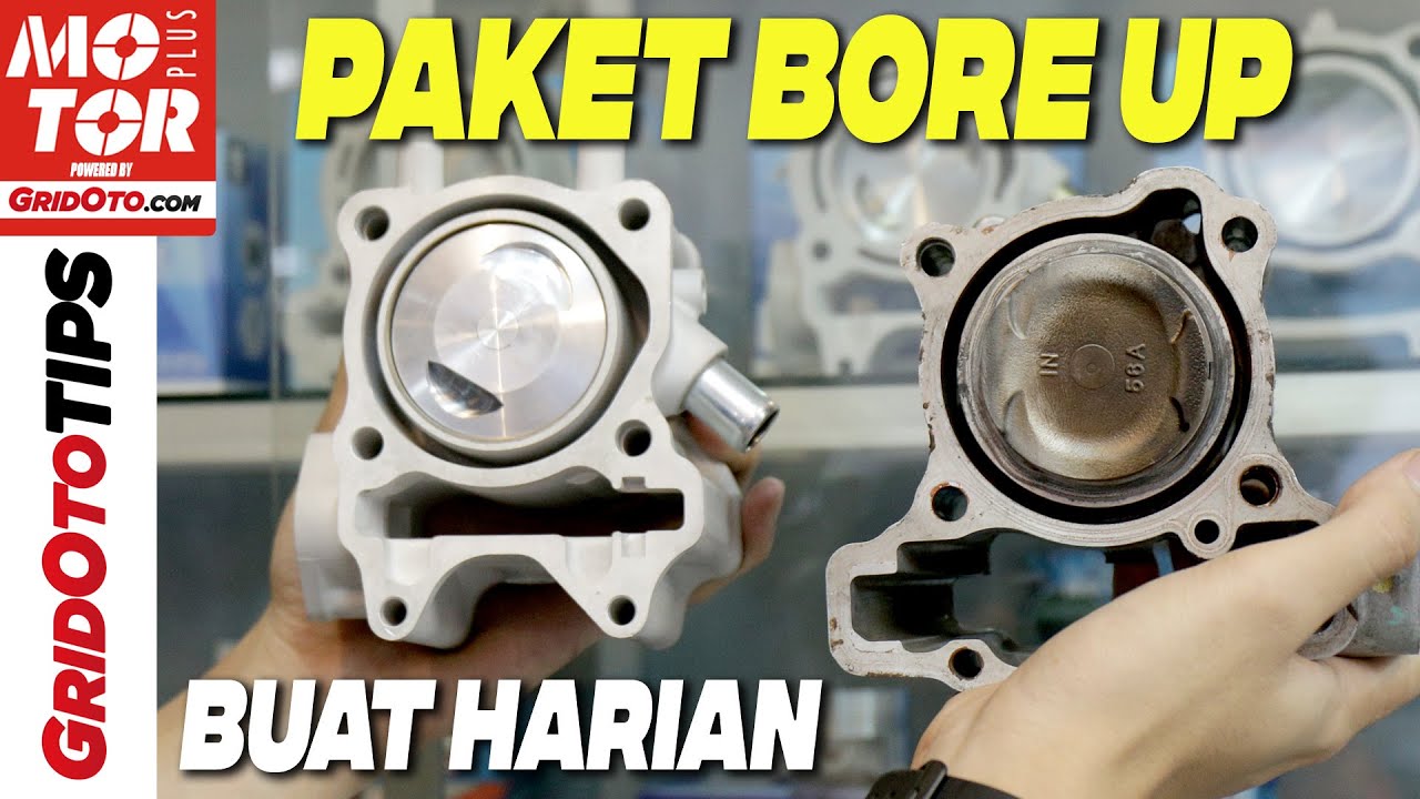 Bore Up Motor Pakai Piston Mobil
