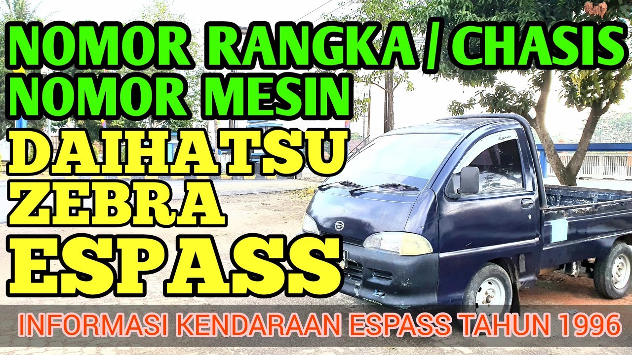 Daihatsu Espass Pick Up Spesifikasi 