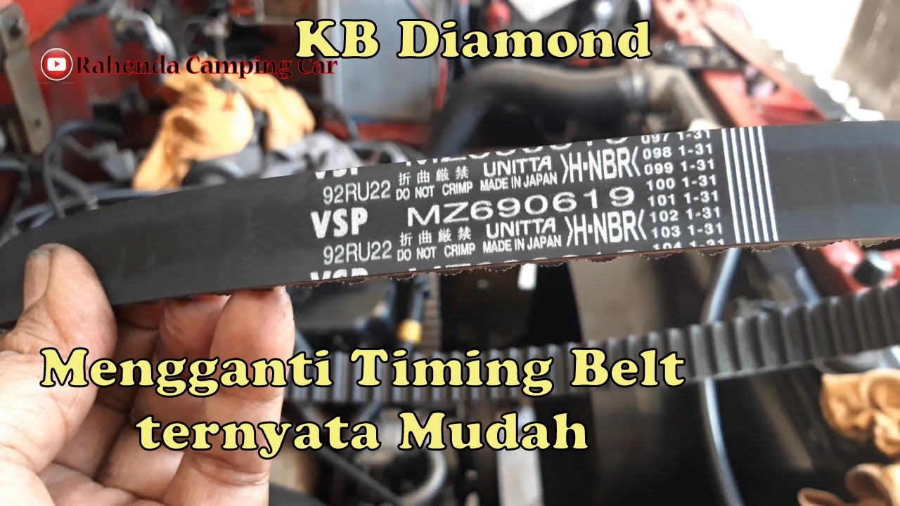 Cara Pasang Timing Belt Mitsubishi Kuda Bensin
