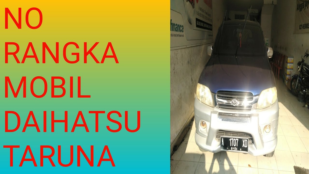 Nomor Mesin Daihatsu Taruna 