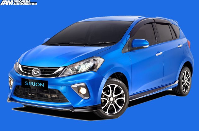 Modifikasi Daihatsu Sirion Biru 