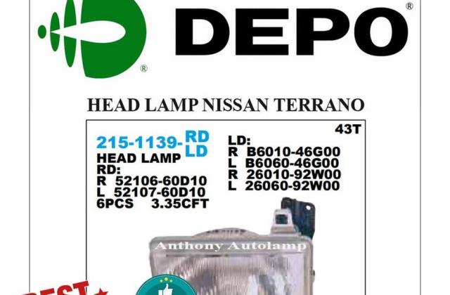 Lampu Depan Mobil Nissan Terrano 