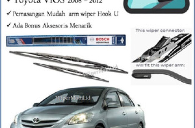 Ukuran Wiper Toyota Vios 2008
