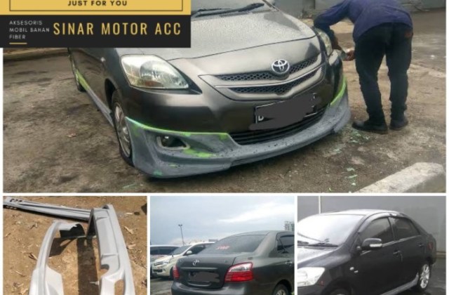 Variasi Mobil Vios Gen 2 Abu Abu
