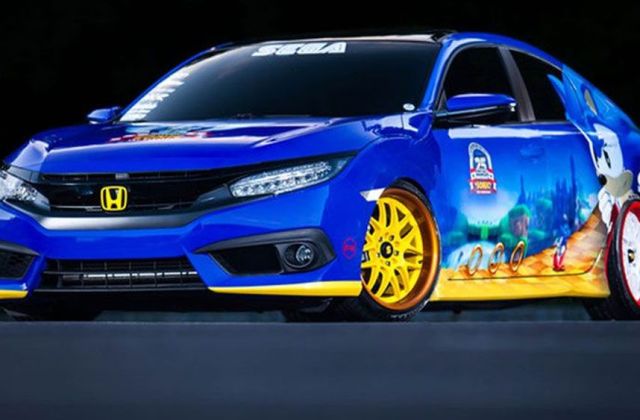 Modifikasi Mobil Warna Biru
