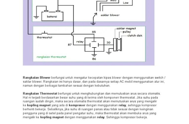 Rangkaian Kelistrikan Ac Mobil
