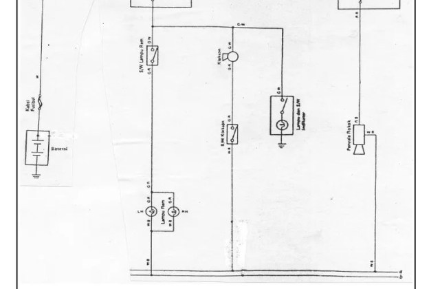 Rangkaian Lampu Rem Mobil
