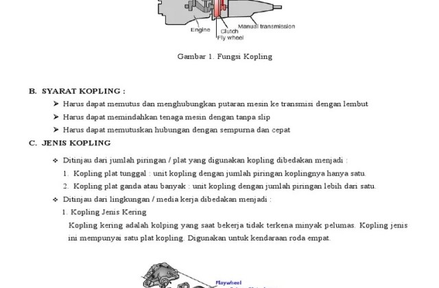 Pedal Kopling Hidrolik Gerak Bebas Pedal Kopling Adalah
