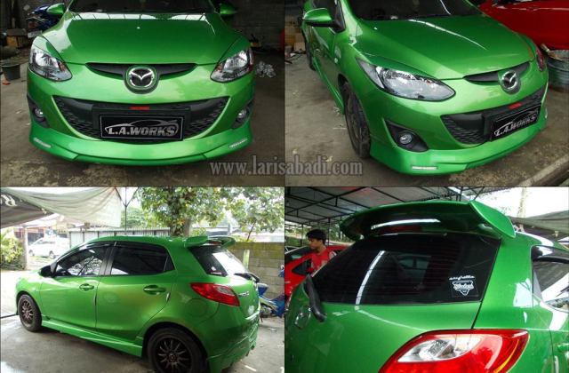 Modif Spoiler Mazda 2
