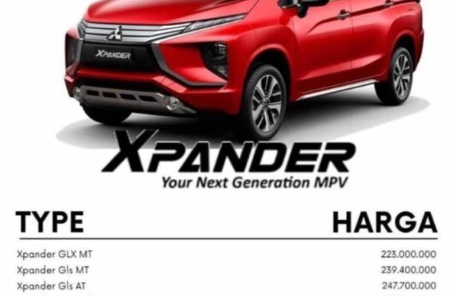 Harga Mitsubishi Xpander Exceed 2020
