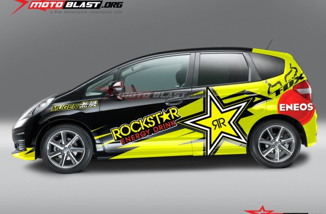 Modif Stiker Honda Jazz Putih 